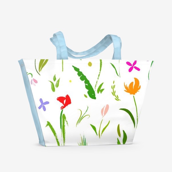 Пляжная сумка &laquo;Цветы цвета цветов&raquo;
