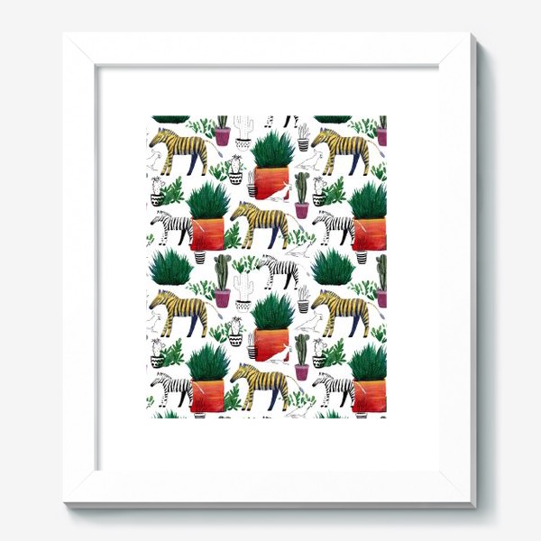 Картина «Зебры и кактусы»