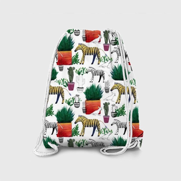 Рюкзак «Зебры и кактусы»