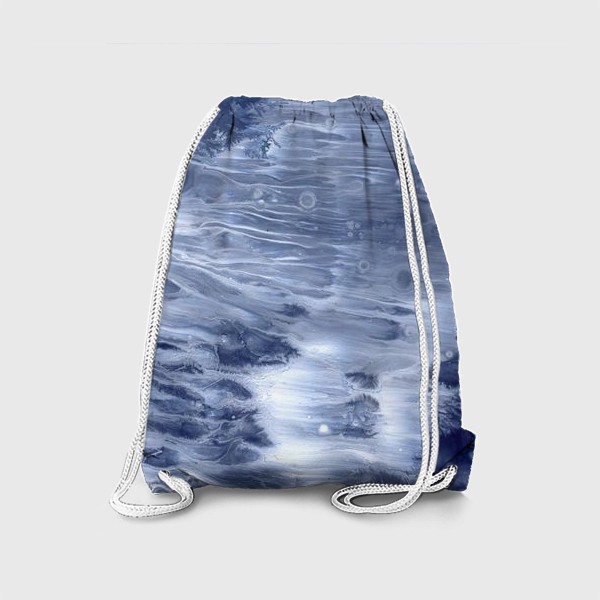 Рюкзак «Серо-синяя текстура акрил.»