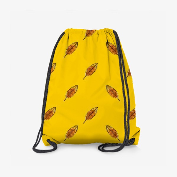 Рюкзак «Листья рябины на желтом фоне»