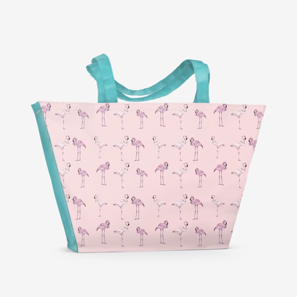 Пляжная сумка &laquo;Pink flamingo&raquo;