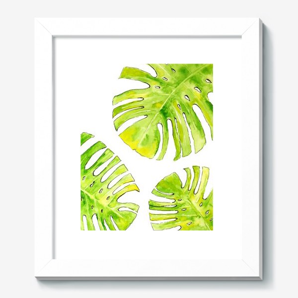 Картина «Тропические Листья монстеры. Ботанический скетч»