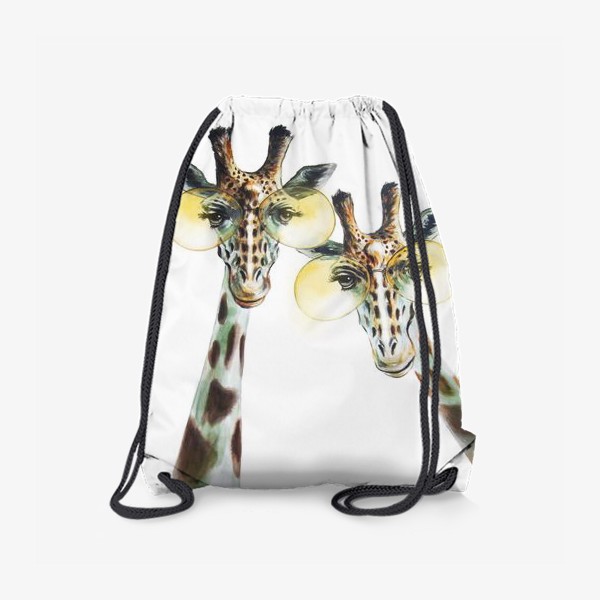 Рюкзак «Забавные жирафы в очках.»
