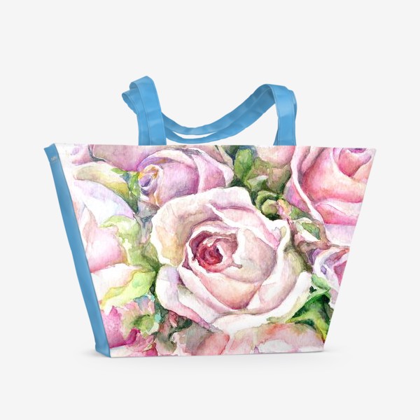 Пляжная сумка &laquo;Розовые розы&raquo;