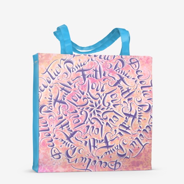 Сумка-шоппер «Мандала и каллиграфия о самом важном»