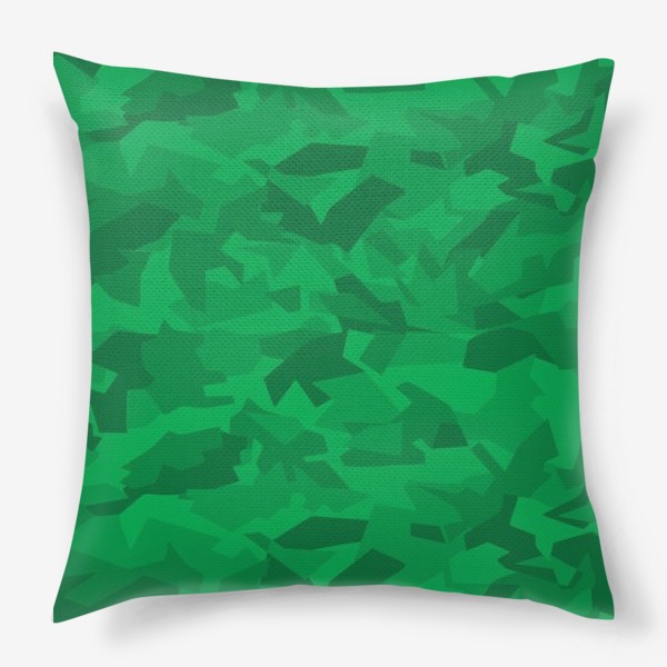 Подушка «Камуфляж зеленый хаки паттерн»