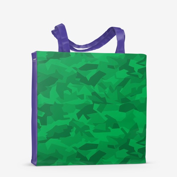 Сумка-шоппер «Камуфляж зеленый хаки паттерн»