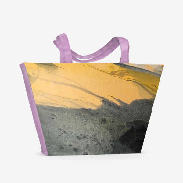 Пляжная сумка «Жёлтый мрамор»