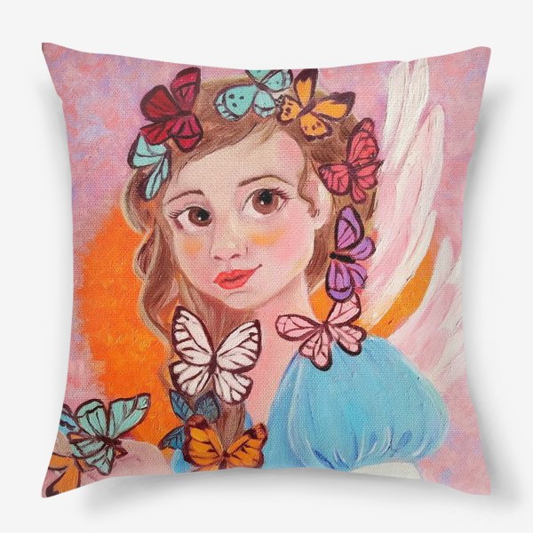 Подушка «Ангел с бабочками»