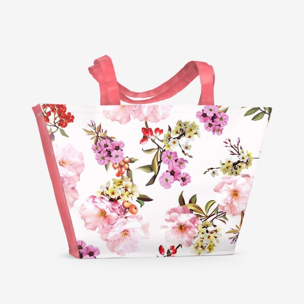 Пляжная сумка &laquo;весенние цветы&raquo;
