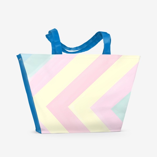 Пляжная сумка «Зефирная диагональ»