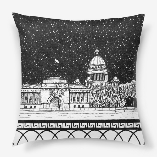 Подушка «Ночной Петербург»