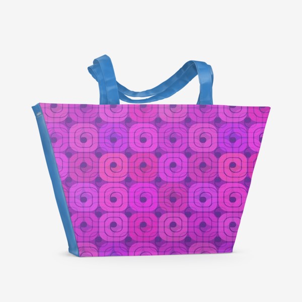 Пляжная сумка «Розовый спиральный»