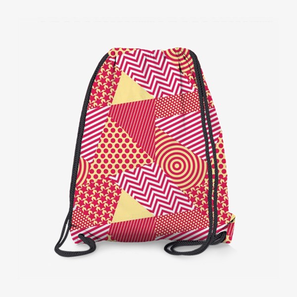 Рюкзак «Красное лоскутное»