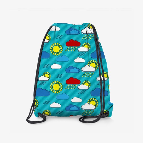 Рюкзак «Дождь и солнце в стиле баухаус»