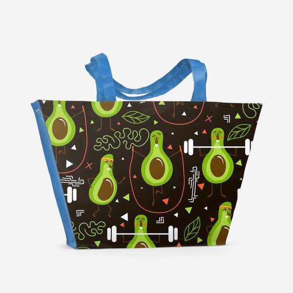 Пляжная сумка «Fitness Avocado»
