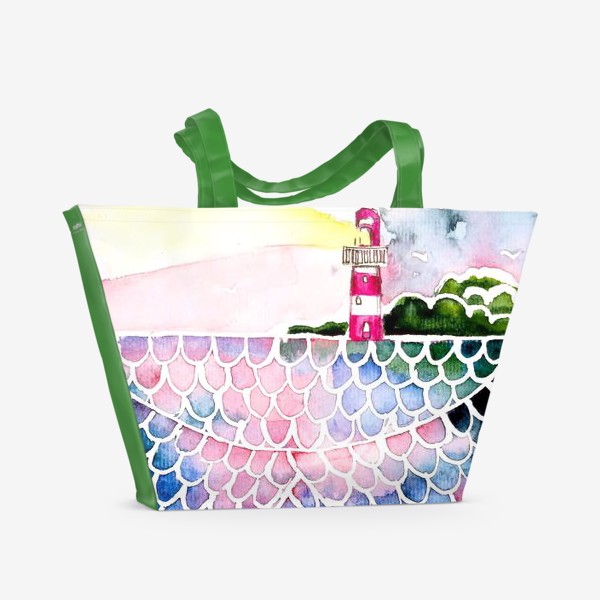 Пляжная сумка «Море на закате»