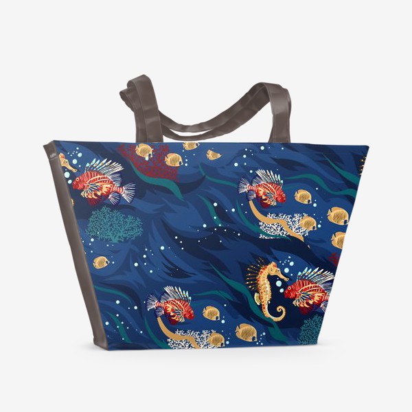 Пляжная сумка «Тропические рыбы»