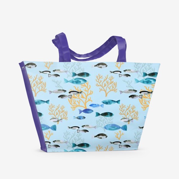 Пляжная сумка «Морские рыбки»