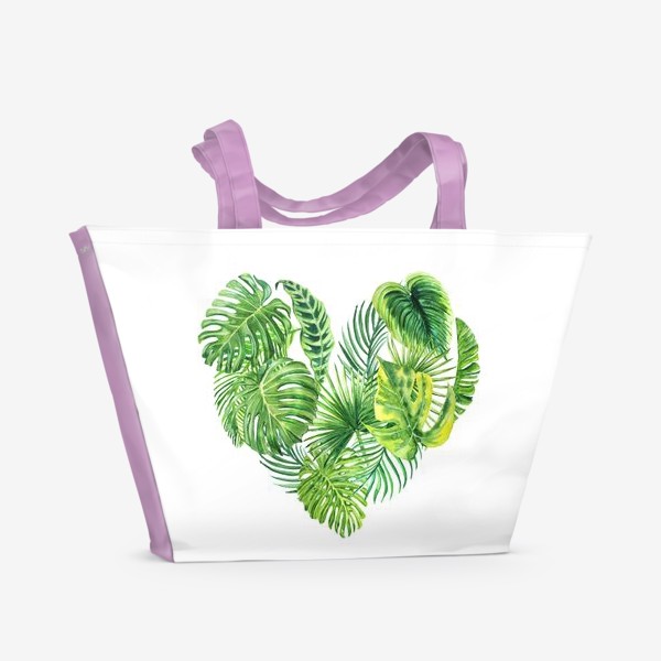 Пляжная сумка «Тропическое сердце»
