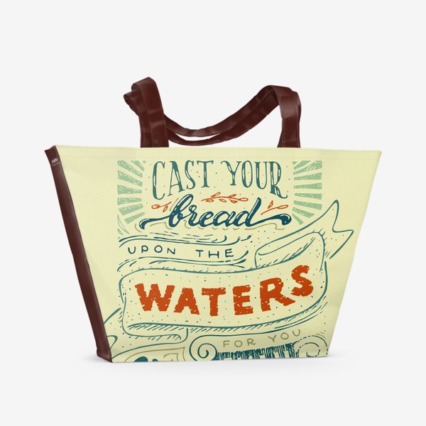 Пляжная сумка &laquo;Отпускай хлеб свой по водам&raquo;