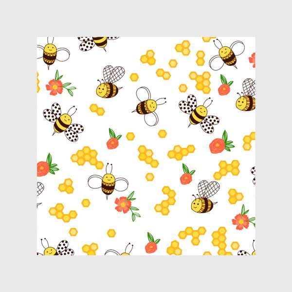Шторы «Пчелки ищут цветочки»
