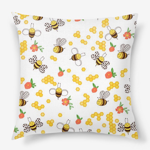 Подушка «Пчелки ищут цветочки»
