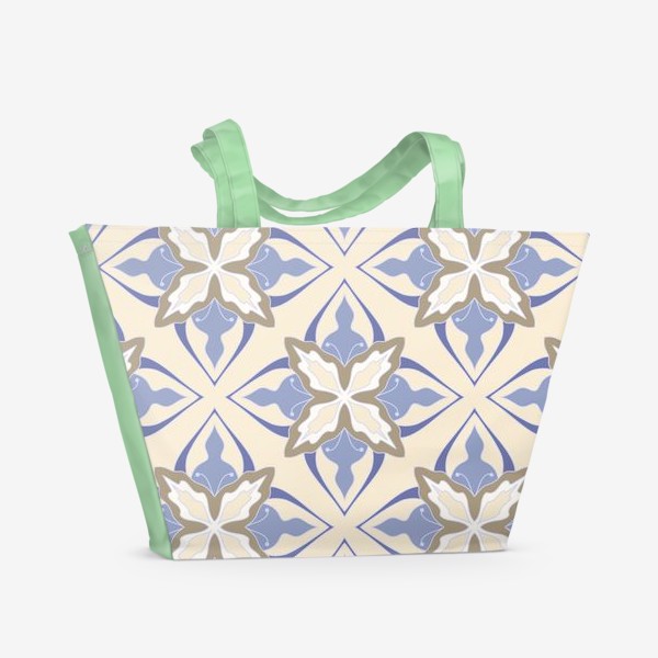 Пляжная сумка «Цветочный орнамент 1»