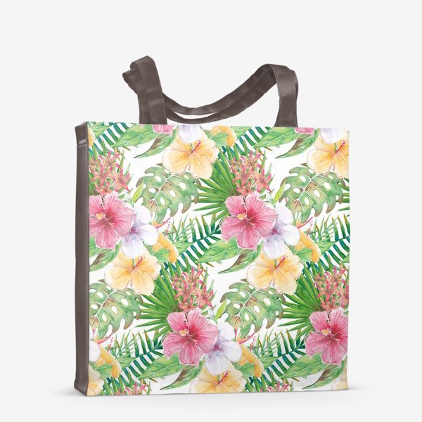 Сумка-шоппер «Тропические цветы - паттерн»
