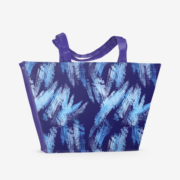 Пляжная сумка «Синие узоры»