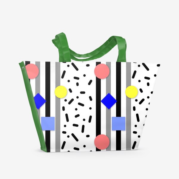 Пляжная сумка «Простые геометрические фигуры»