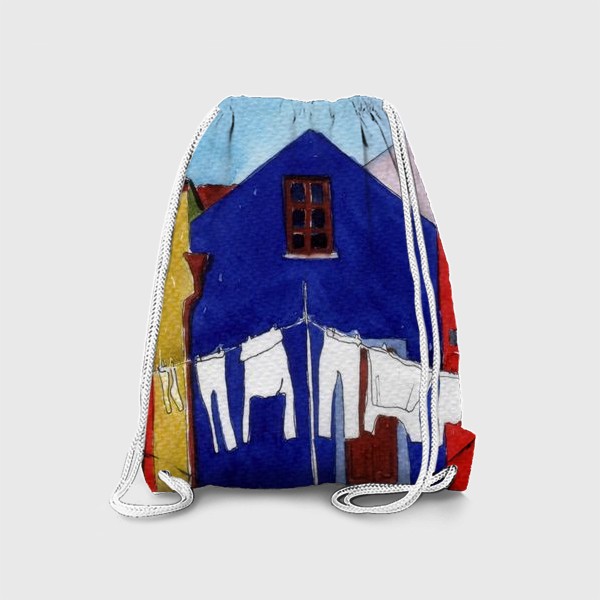 Рюкзак «Разноцветные итальянские домики»