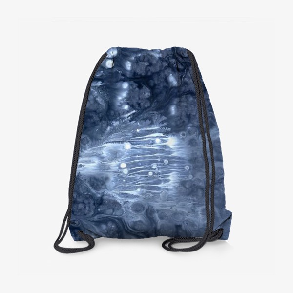 Рюкзак «Серо-синяя текстура акрил2.»