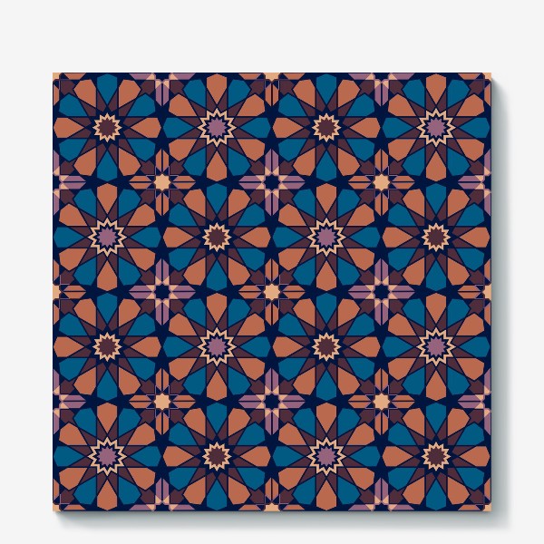 Холст «геометрический паттерн в мароканском стиле»