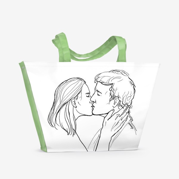 Пляжная сумка «Целую»