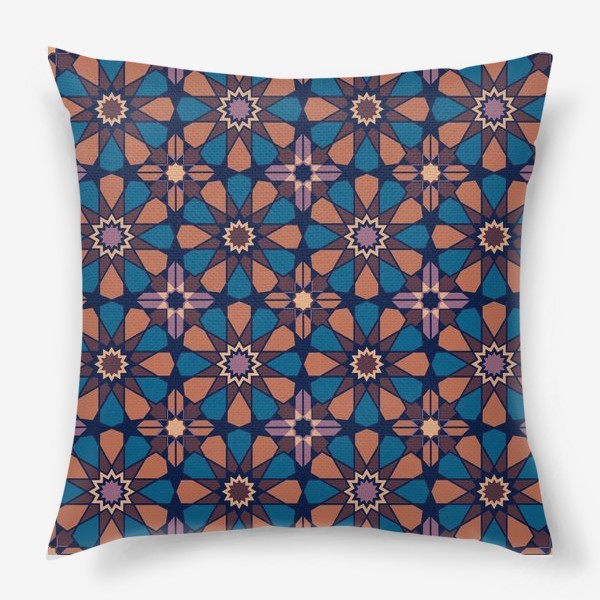 Подушка &laquo;геометрический паттерн в мароканском стиле&raquo;