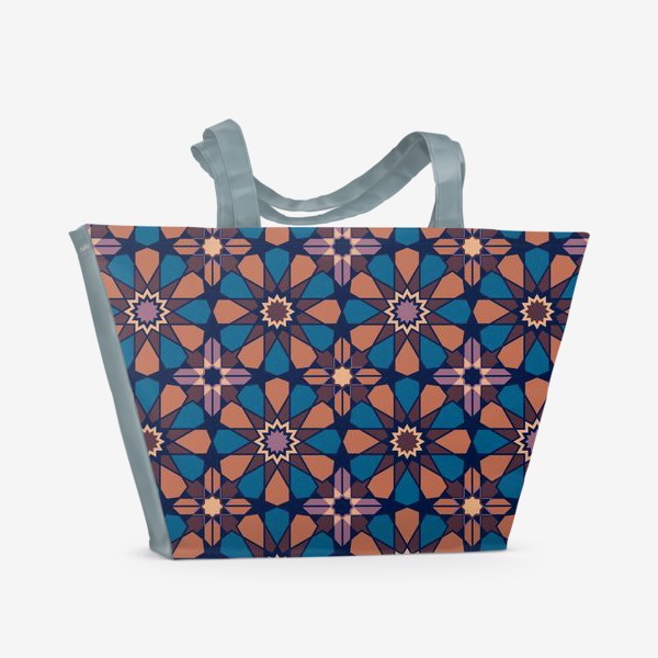 Пляжная сумка &laquo;геометрический паттерн в мароканском стиле&raquo;