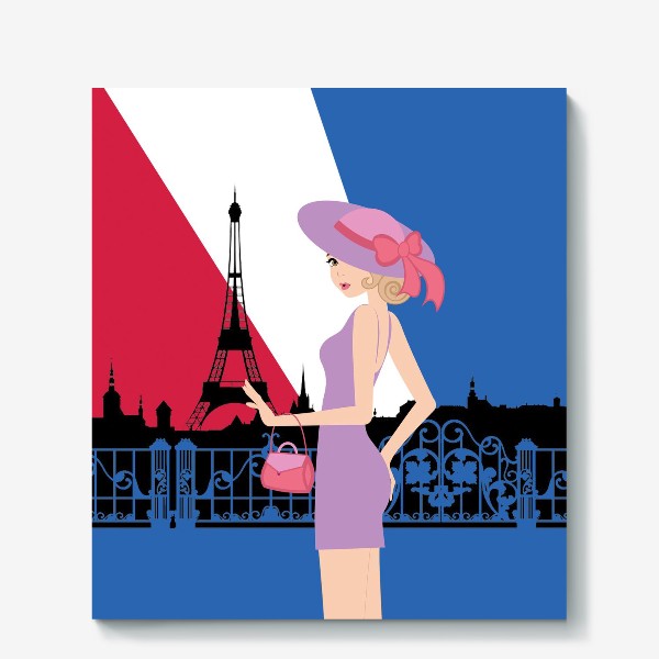 Холст «Paris girl»