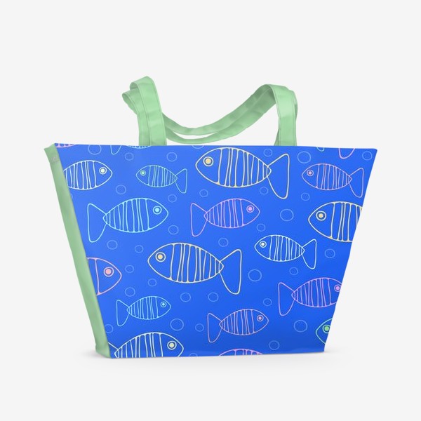 Пляжная сумка «Рыбки в море»