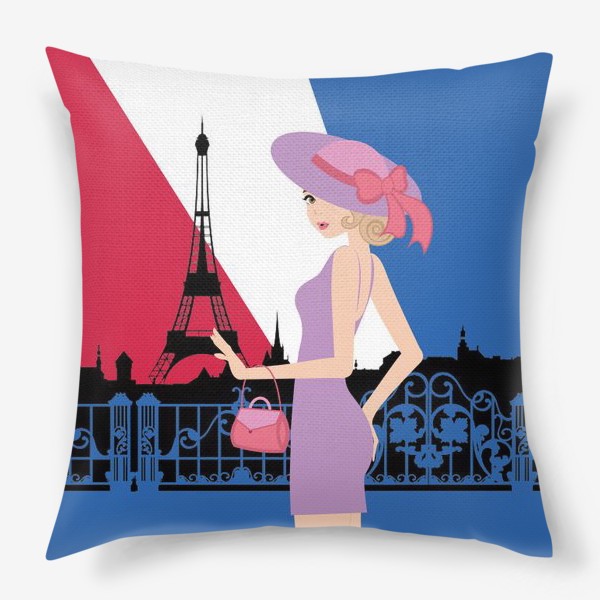 Подушка «Paris girl»