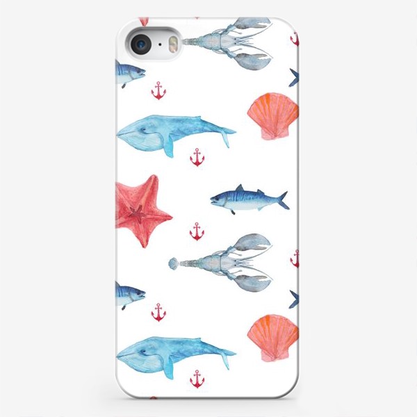 Чехол iPhone «Морской паттерн»