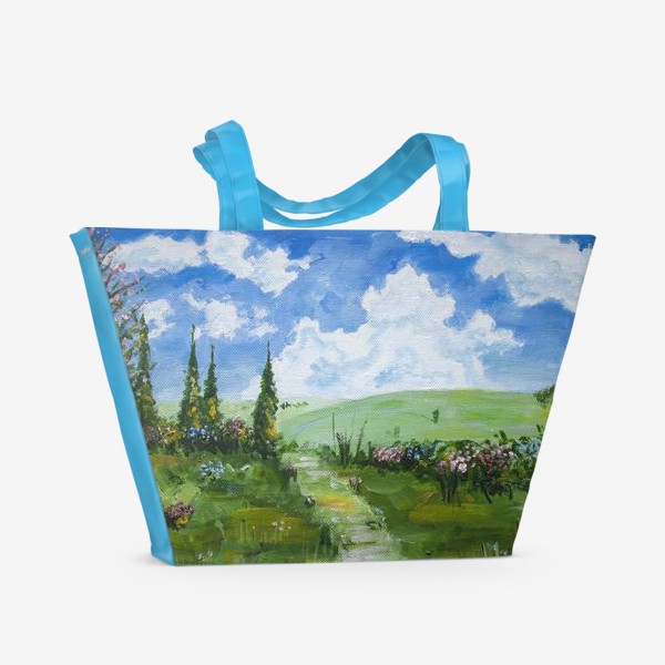 Пляжная сумка «Весенние поля»