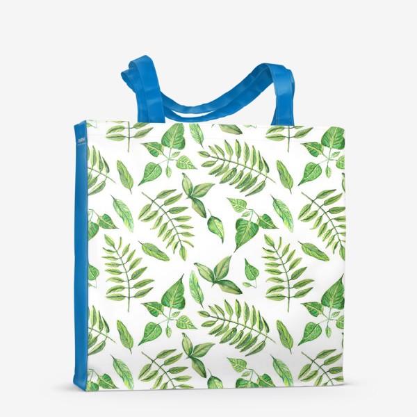 Сумка-шоппер «летний узор из листьев»