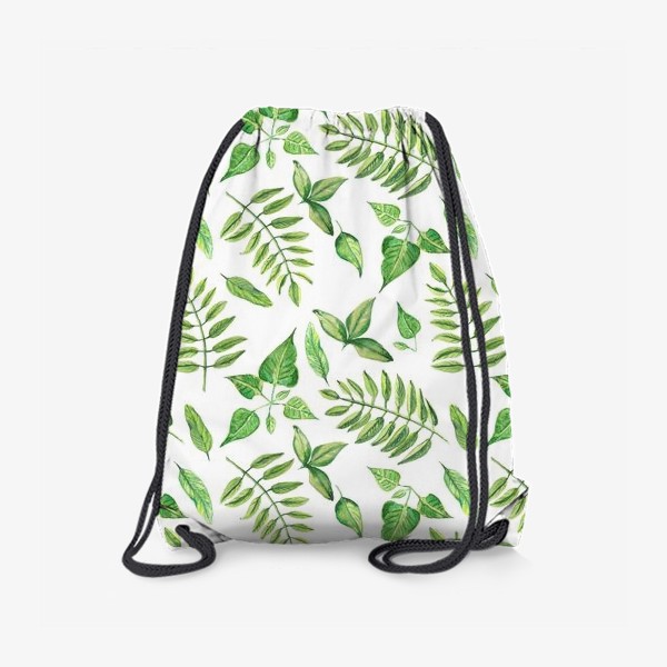 Рюкзак «летний узор из листьев»