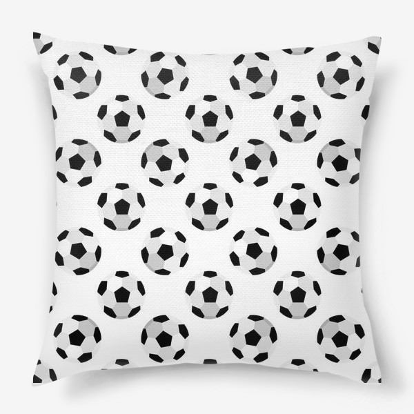 Подушка «Футбольные мячи»