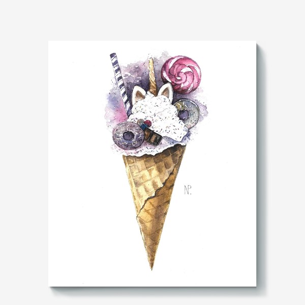 Холст ««Волшебное мороженое» »