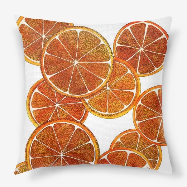 Подушка «Апельсиновые дольки»
