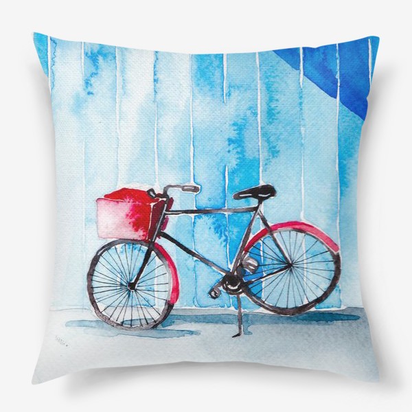 Подушка «Красный велосипед»