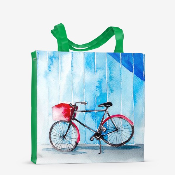 Сумка-шоппер «Красный велосипед»